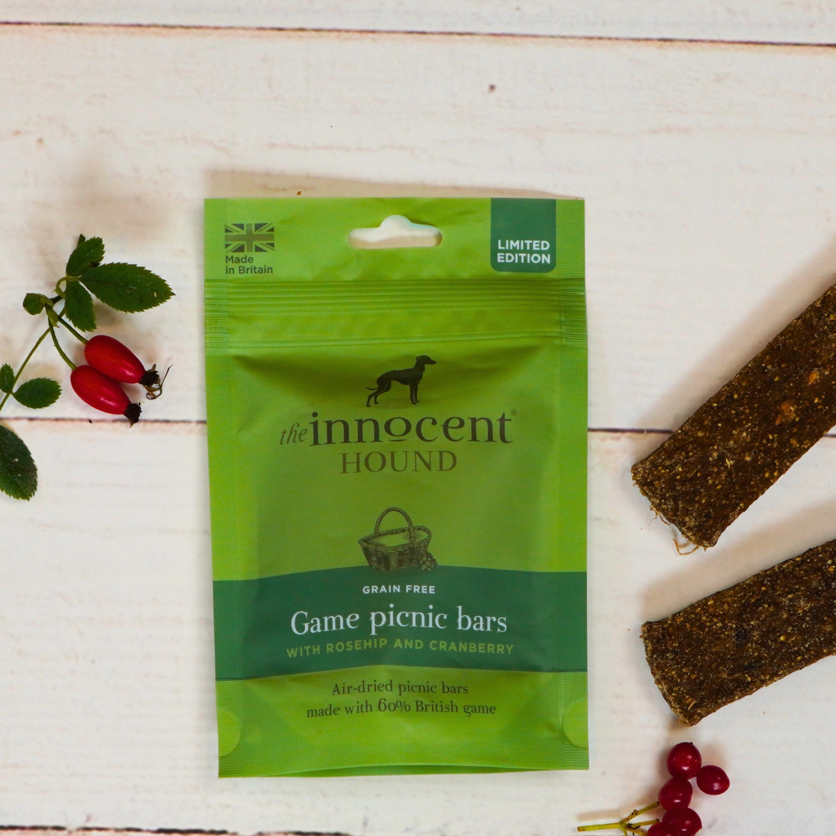 Game Picnic Bars with Rosehip & Cranberry