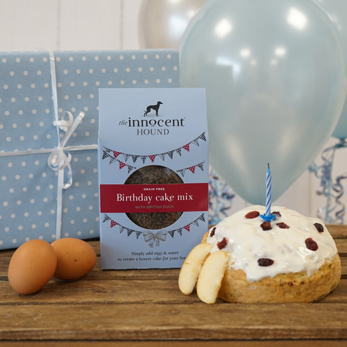 Grain Free Birthday Cake Mix for Dogs | The Innocent Hound | Healthy Dog Treats